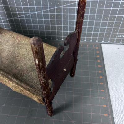 Antique Old Doll Bed Brown 4 Poster Bed 