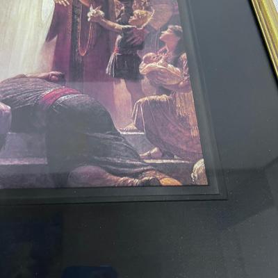 Arnold Friberg. "the Risen Lord" Framed and Matted, Jesus