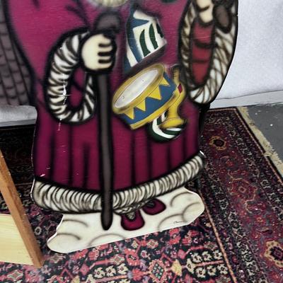 WOOD Air Brushed SANTA, NEAT! 