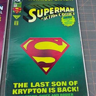 Comic (4) Reign of the Super MEN Superman Comics 1993 12-15 Vol. 