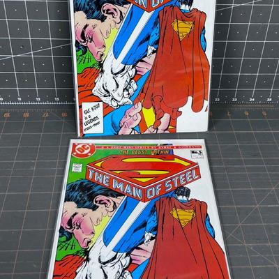Comic (2) Copies  The Man of Steel .75 Cents 1980's ? 