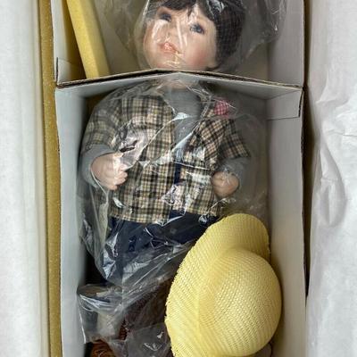  DESIGNER GUILD COLLECTION PORCELAIN DOLL TOMMY by LINDA STEELE 