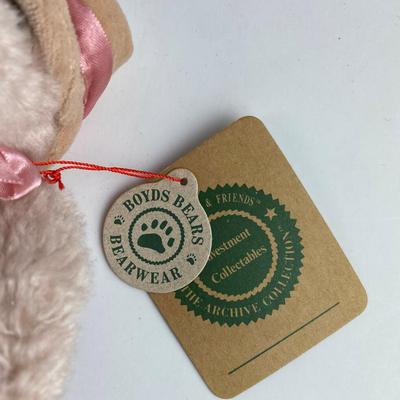 BOYDS BEAR PINK 6" PLUSH DOLL 