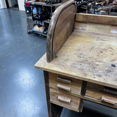 Antique Roll Top Cabinet For The Jewelry Smith or Fly Tying Hobbyist
