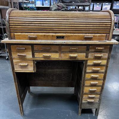 Antique Roll Top Cabinet For The Jewelry Smith or Fly Tying Hobbyist