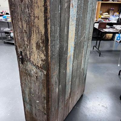 Primitive BEAD BOARD Cabinet Bring Help to Move.  
