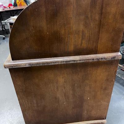 Fruit Wood Finish Roll Top Desk 