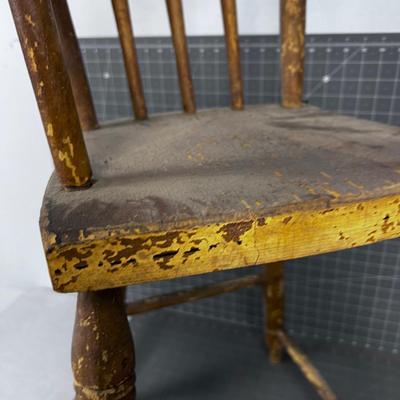 Antique Wood High Chair NO Tray
