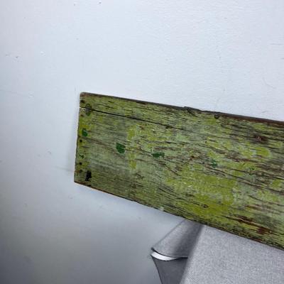 Vintage Rustic Celery Colored Sign "CORN" Hand painted