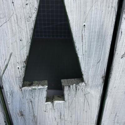 2 Panels with a Tree Cut out