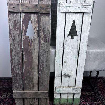 2 Panels with a Tree Cut out
