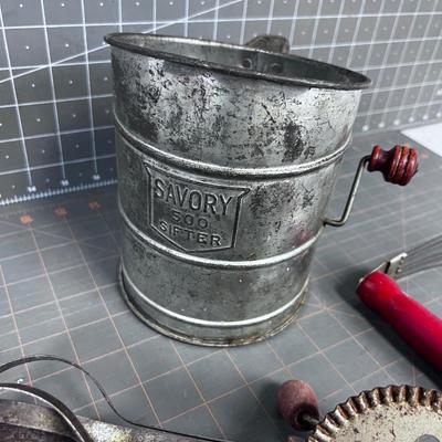 OLD Antique Sifter and Beater 