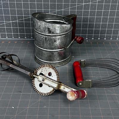 OLD Antique Sifter and Beater 