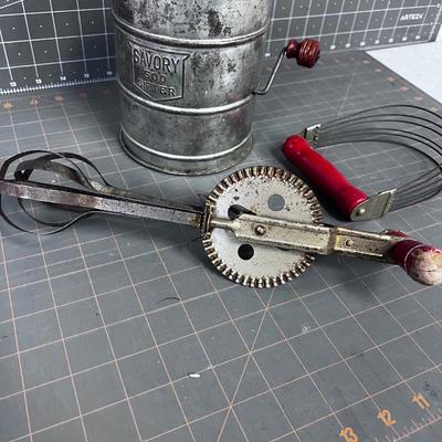 OLD Antique Sifter and Beater 