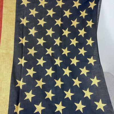 WOW!! Vintage 50 Star Cotton FLAG 