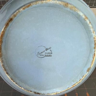 Cameo ware by HARKER Serving Bowl, Blue