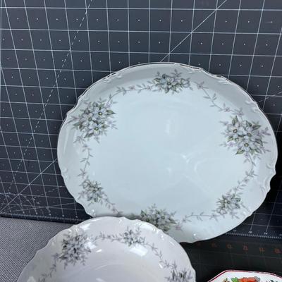 Mixed Lot of China Platters and Bowls 