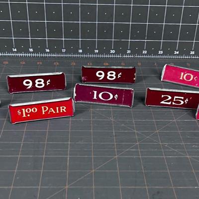 Vintage Grocery Store Price Tags, INTERESTING! 