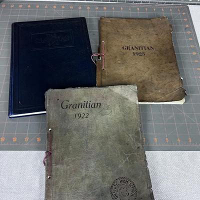 1922, 1923 & 1924 Granite High School Year Book