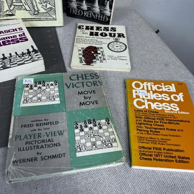 Pile OF BOOKS on CHESS