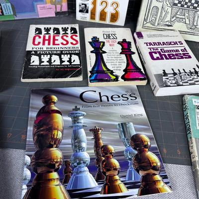 Pile OF BOOKS on CHESS