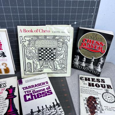 Pile OF BOOKS on CHESS