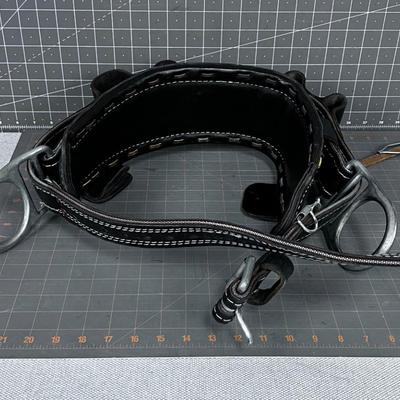 Lineman Black Color Tree Cutters Leather BELT BUCKINGHAM - Size 20