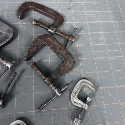 1 and 2 Inch "C" Clamps