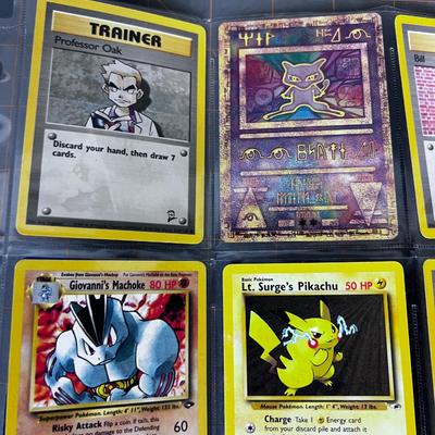 PokÃ©mon (2000) Group of Vintage mid 90's in sleeve not GRADED