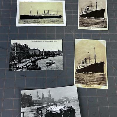 Black & White Postcards of SHIPS