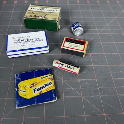 Small Advertising Items: Pharmacy, Lifesaver, Aromatic Ammonia Etc. 
