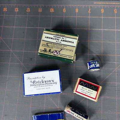 Small Advertising Items: Pharmacy, Lifesaver, Aromatic Ammonia Etc. 