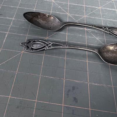 2 Sterling Silver Tea Spoons 