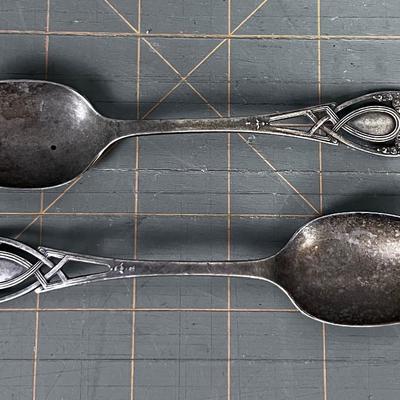 2 Sterling Silver Tea Spoons 