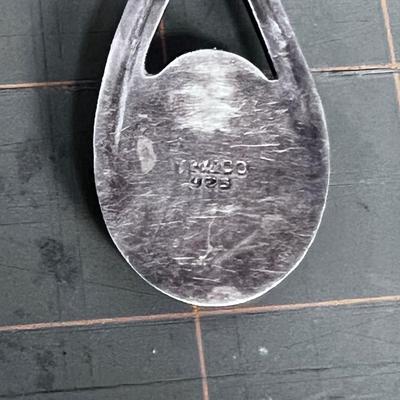 Silver and Onyx 925 Pendant