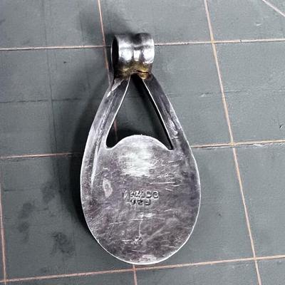 Silver and Onyx 925 Pendant