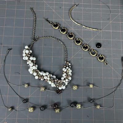 Costume Jewelry Lot Necklaces and Bracelets