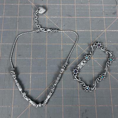 Brighton Necklace and Costume Bracelet. 