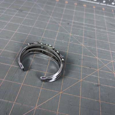 L. NEZ Bracelet Turquoise and Silver OLD PAWN