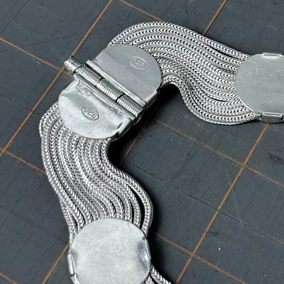 Herringbone Chain Necklace and Bracelet Enamel & 925