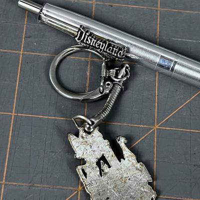 VINTAGE Disneyland Pen and Key Chain, COLLECTIBLE