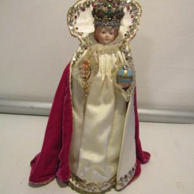 Vintage Infant Jesus of Prague Religious Statue- Possibly Chalkware