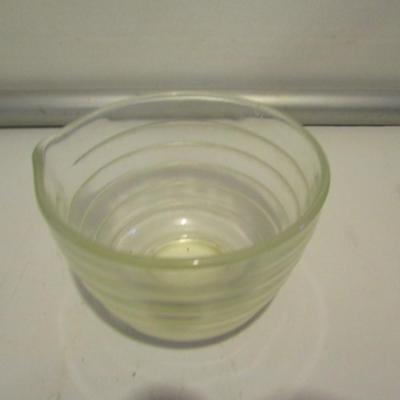 Vintage Pyrex for Westinghouse Glass Mixing Bowl with Spout- Approx 6 1/2