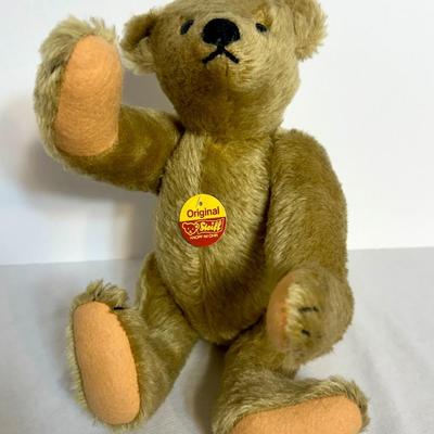 1980's Vintage STEIFF 12"  Original Golden Teddy Bear
