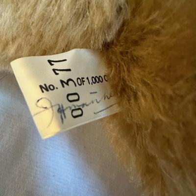Strictly Limited Hand Signed Vintage Merrythought Bear- 377 of Only 1000 Made