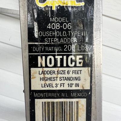 CAPRUM 6 Foot Aluminum Ladder