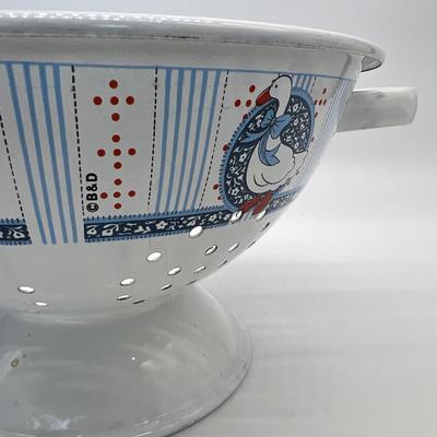 Vintage B&D Canister Japan, Colander, & Pottery