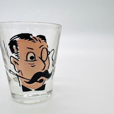 4 Vintage Novelty Moving Roving Eye Shot Glasses