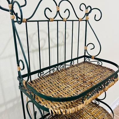 Metal & Whicker Shelf