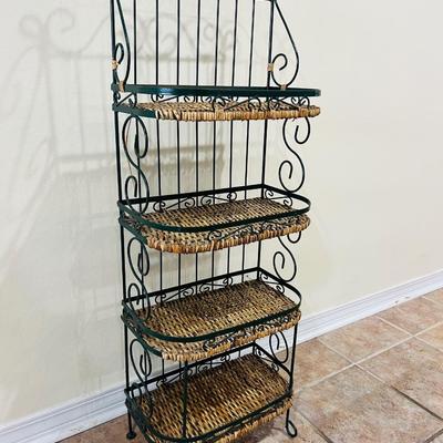 Metal & Whicker Shelf